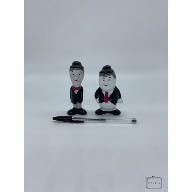GORDO & MAGRO CERÂMICA MINIATURA