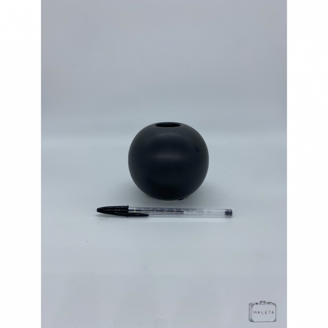 VASO ESFERA PRETO