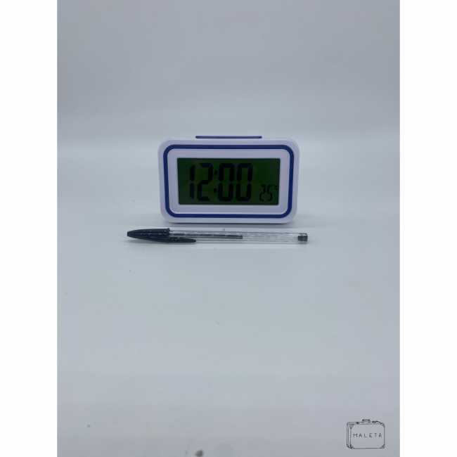 RELÓGIO DE MESA RETANGULAR BRANCO \