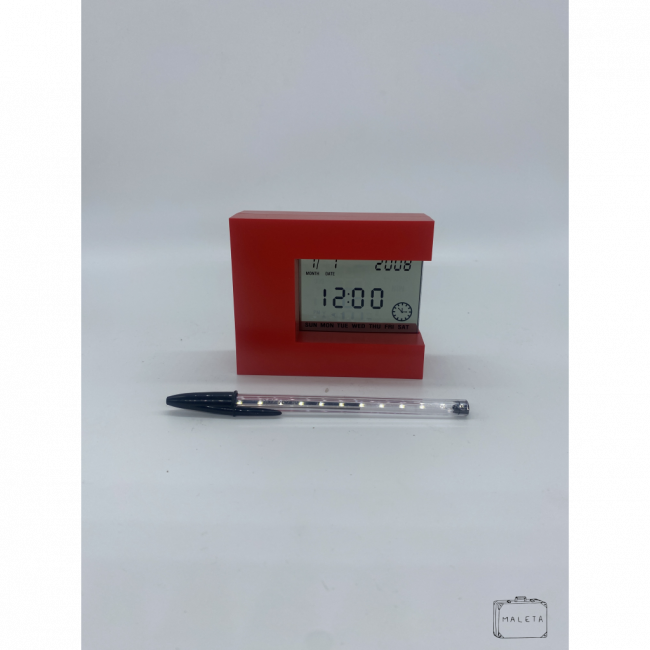 RELÓGIO DE MESA VERMELHO \