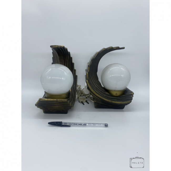 LUMINÁRIA LUA OURO VELHO (BOLINHA)