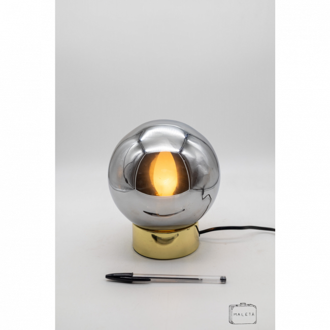LUMINÁRIA BOLA FUMÊ ESPELHADA (BOLA)