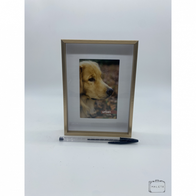 PORTA-RETRATO CAIXA DOURADO