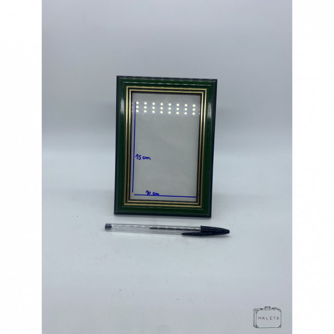 PORTA RETRATO VERDE ANTIGUINHO - 10X15
