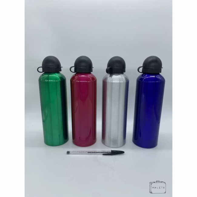 SQUEEZE SIMPLES ALUMÍNIO (VERDE, ROSA, PRATEADO E AZUL)