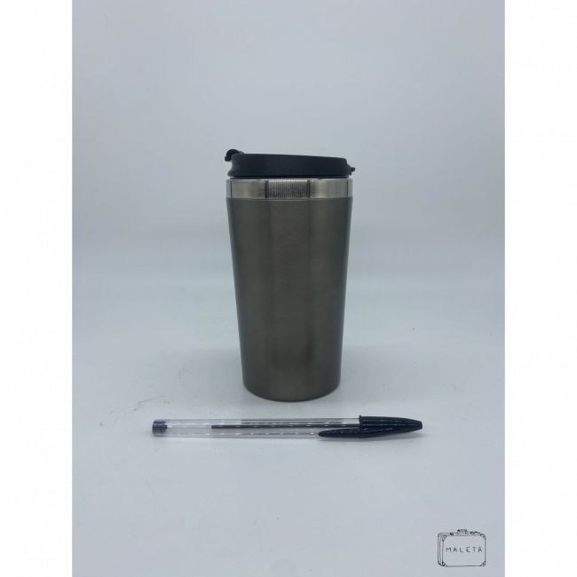 COPO TÉRMICO CAFETEIRA CADENCE AÇO ESCOVADO