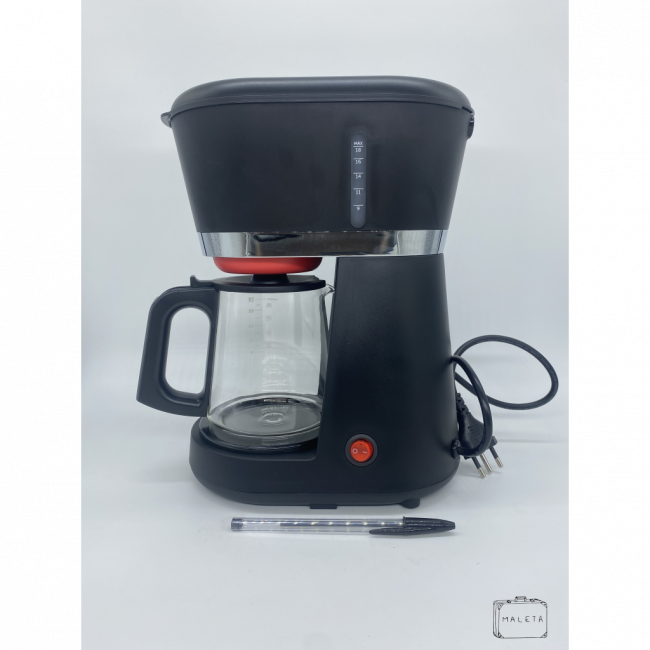 CAFETEIRA OSTER PRETA COPO DE VIDRO