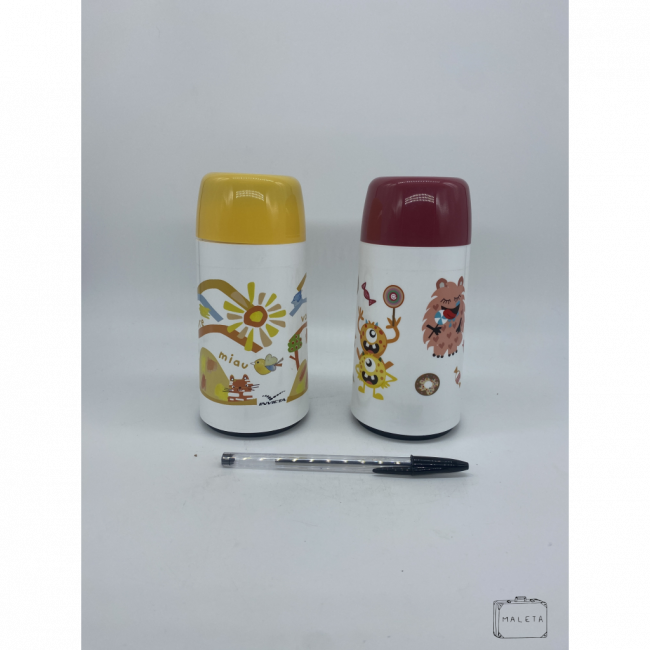 TÉRMICA INFANTIL AMARELA E VINHO