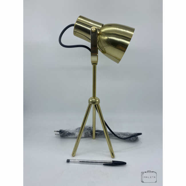 LUMINÁRIA DE MESA DALE DOURADO
