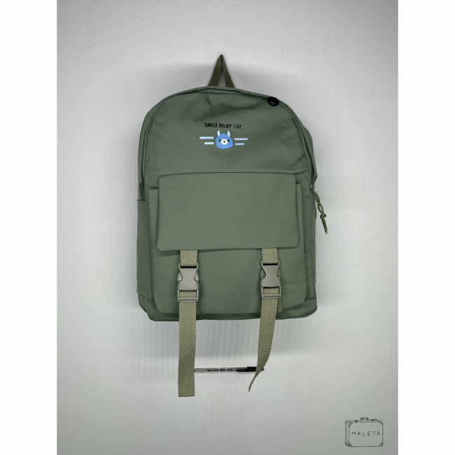MOCHILA VERDE LHAMA