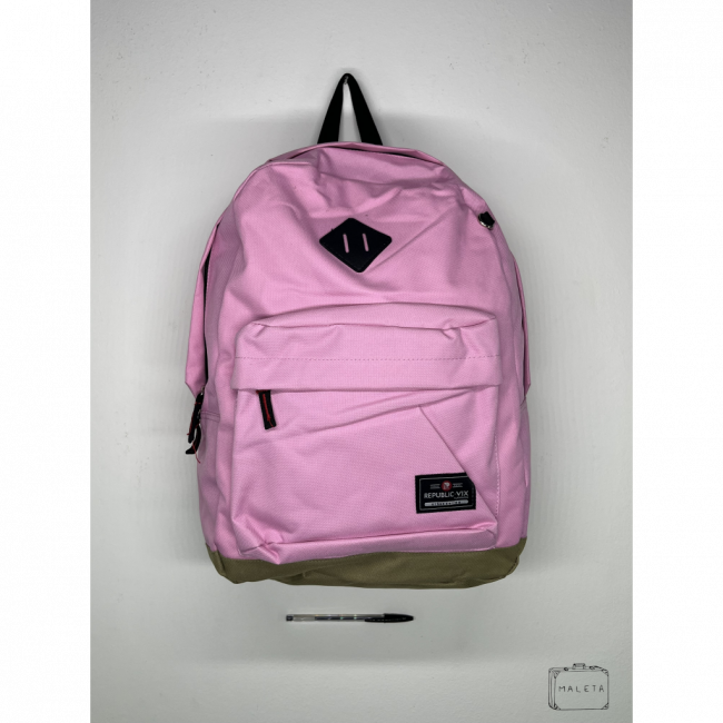 MOCHILA ROSA CHICLETE