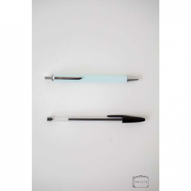 CANETA CLICKER VERDE MENTA