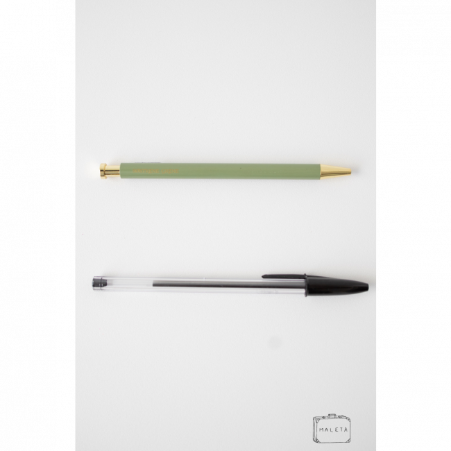 CANETA CLICKER VERDE MUSGO