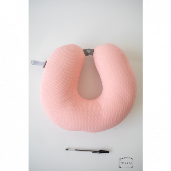 ALMOFADA DE PESCOÇO ROSA CLARO