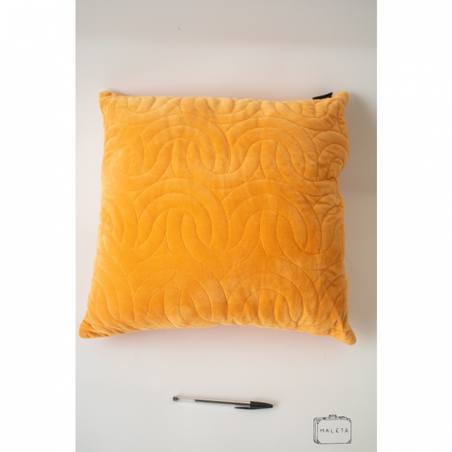 ALMOFADA SUEDE LARANJA - 45X45