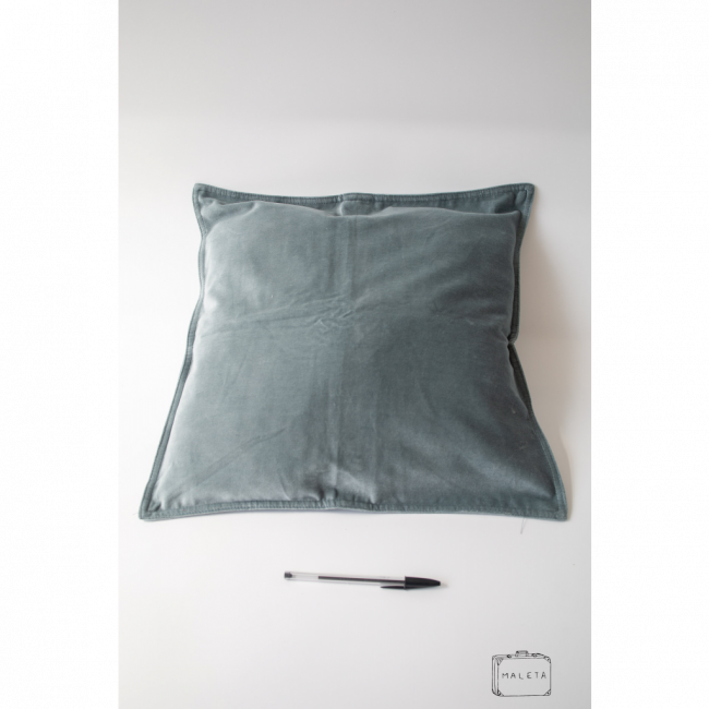 ALMOFADA SUEDE VERDE OU AZUL - 45X45