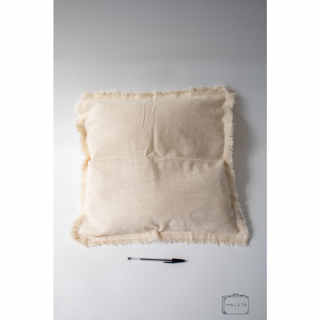 ALMOFADA CREME LINHO - 45X45