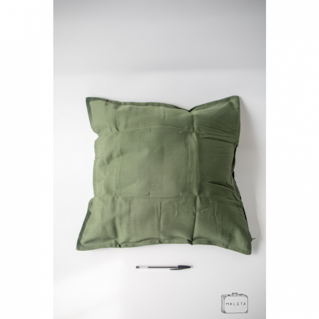 ALMOFADA VERDE ACINZENTADO - 50X50