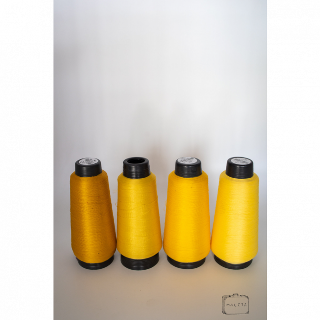 CARRETEL DE LINHA (CONFECÇÃO) TONS DE AMARELO