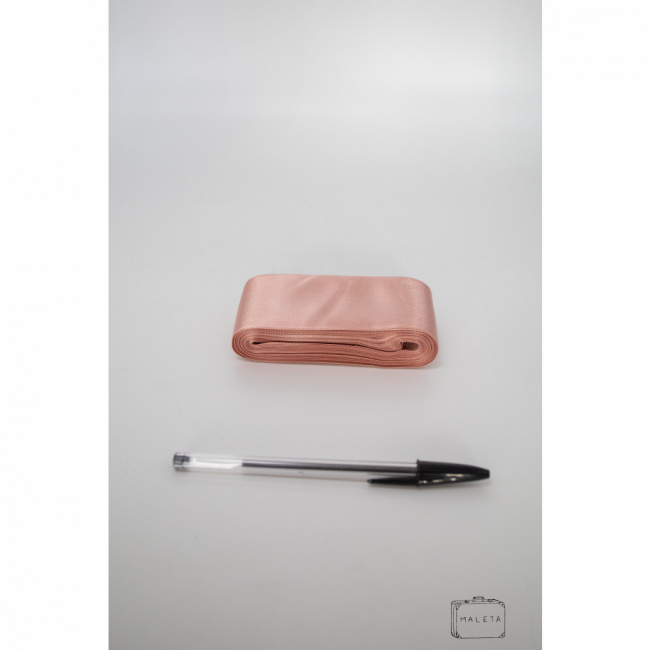 FITA CETIM (LARGA) ROSA QUEIMADO