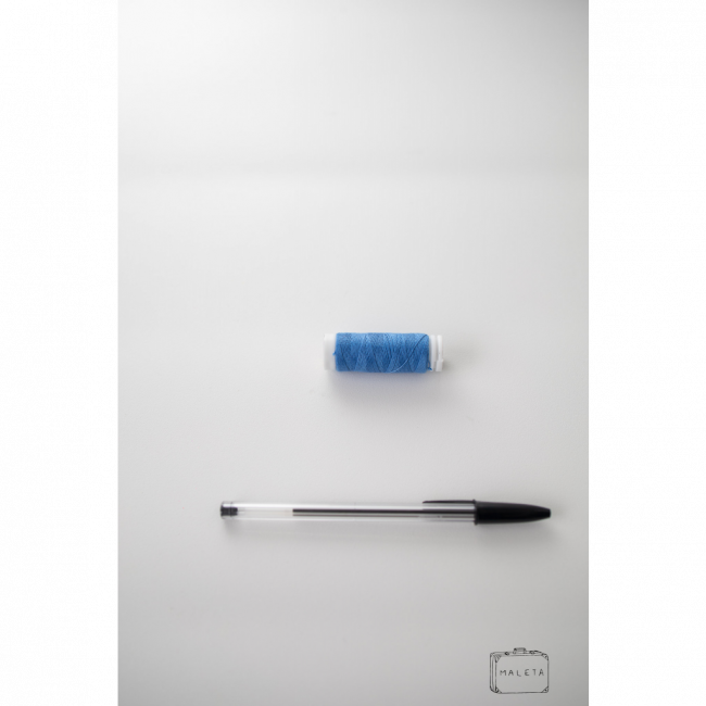 CARRETEL DE LINHA AZUL CLARO