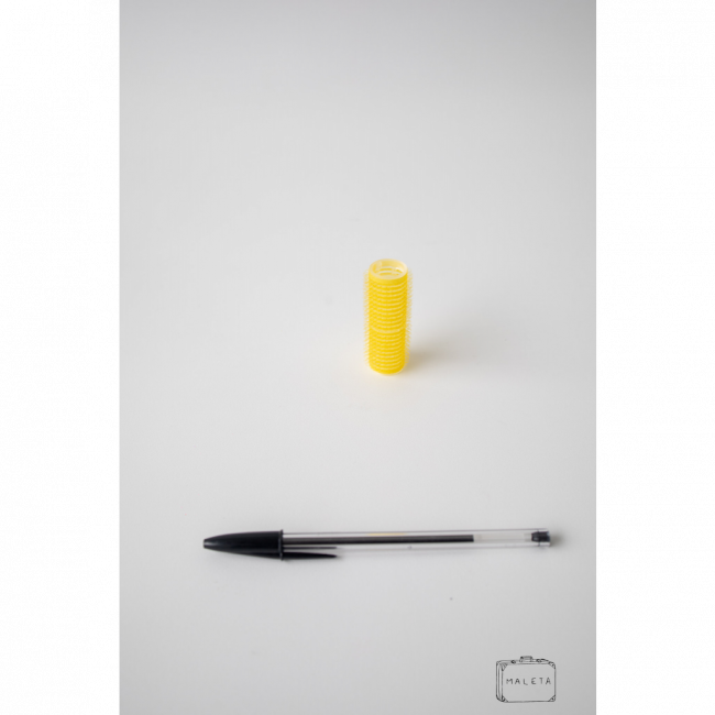 BOB PARA CABELO VELCRO AMARELO (KIT)