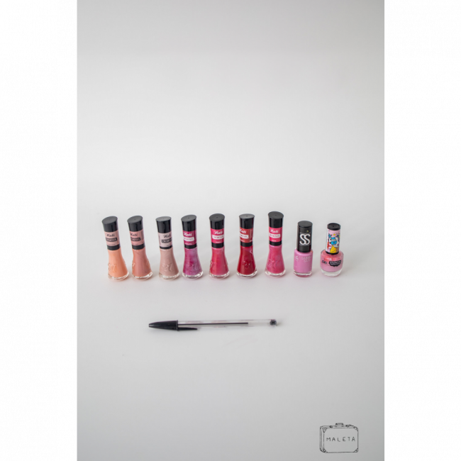 ESMALTES TONS DE ROSA (MARCAS DIVERSAS)
