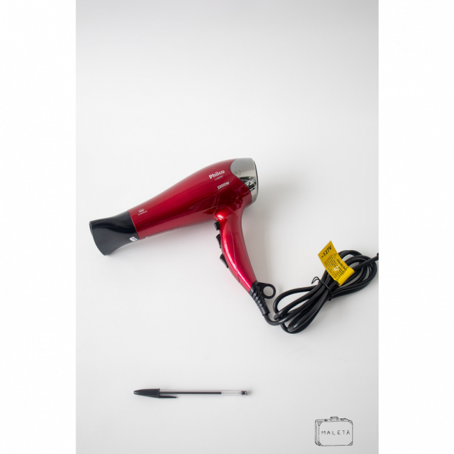 SECADOR DE CABELO VERMELHO