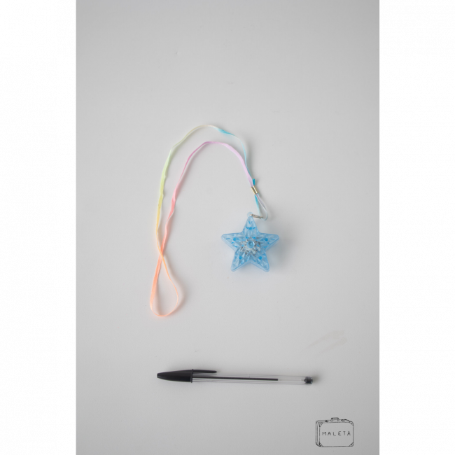 ESTRELA AZUL COM PISCA-PISCA