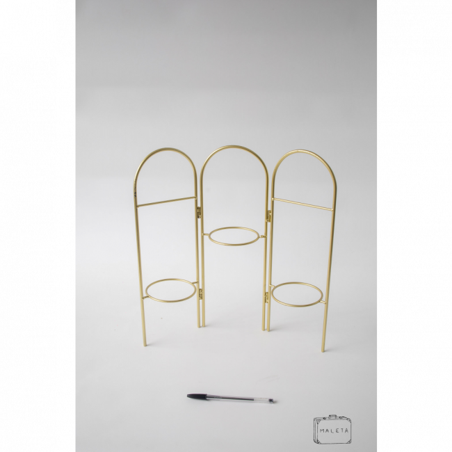 SUPORTE PARA ROLOS DE PAPEL HIGIÊNICO DOURADO