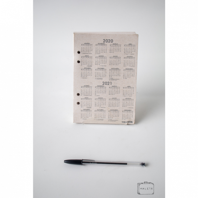 REFIL AGENDA 377 FOLHAS PAPEL RECICLADO 14X20