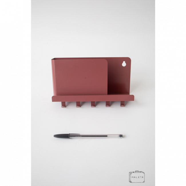 SUPORTE DE CHAVE + CORRESPONDÊNCIAS TERRACOTA