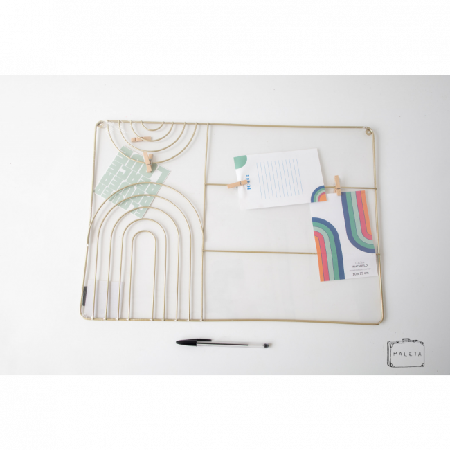 PAINEL PARA FOTOS ARAMADO GOLD - 34X50