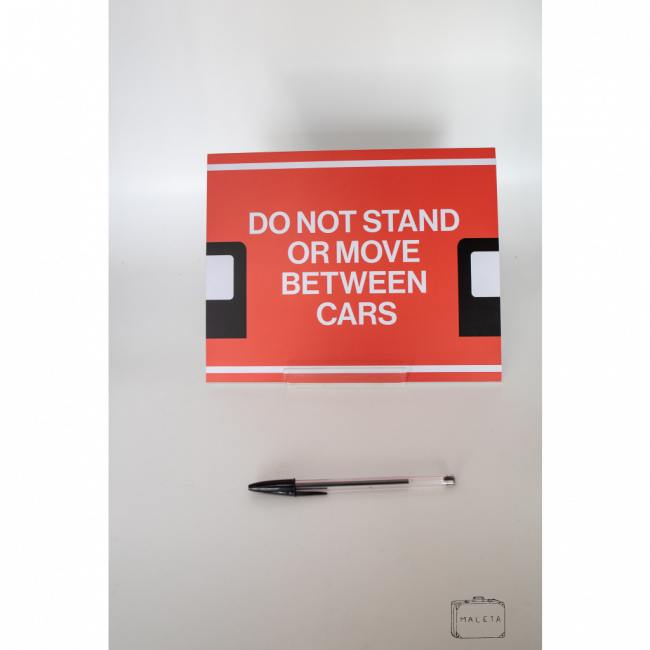 PLACA PVC VERMELHA ESCRITA EM INGLÊS