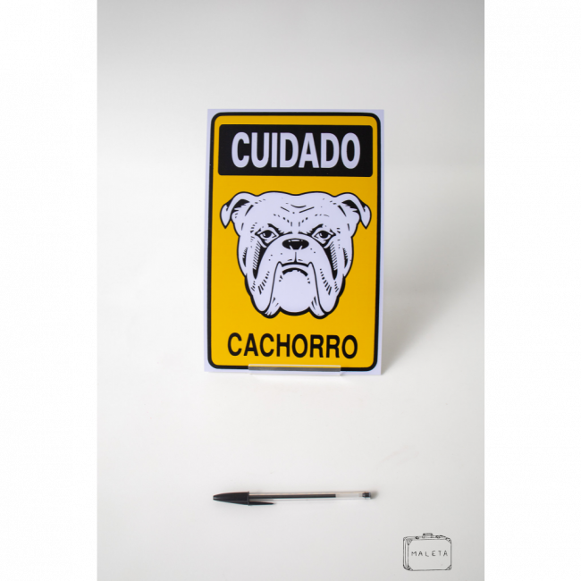 PLACA PVC AMARELA \