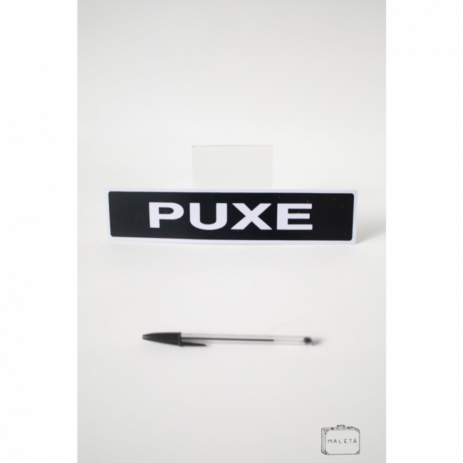 PLACA PVC PRETA \