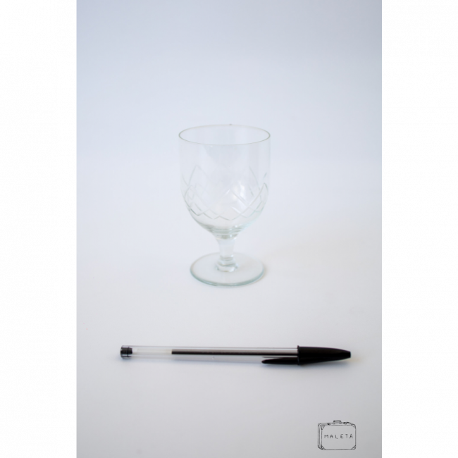 TAÇA BAIXA CRISTAL TEXTURA \