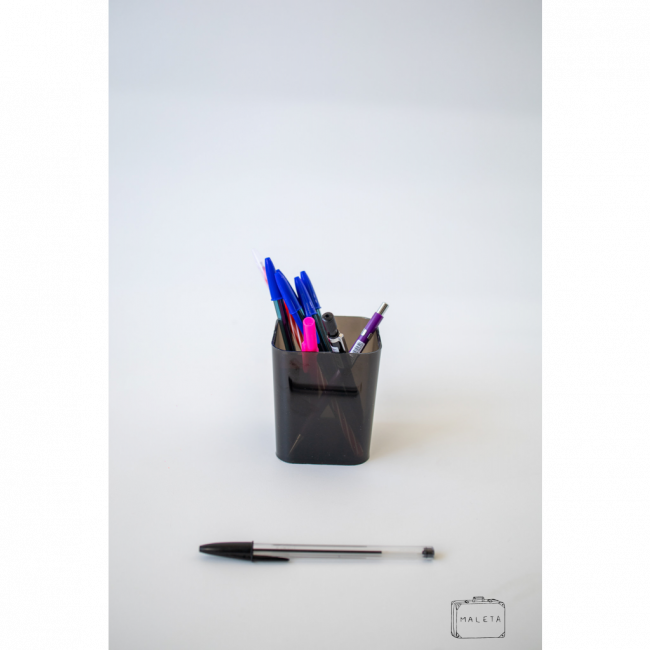 PORTA-CANETA ACRÍLICO FUMÊ