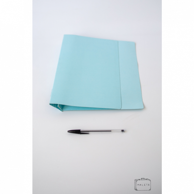 PASTA DE ESCRITÓRIO PAPEL AZUL