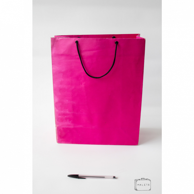 SACOLA PAPEL PINK COM ALÇA