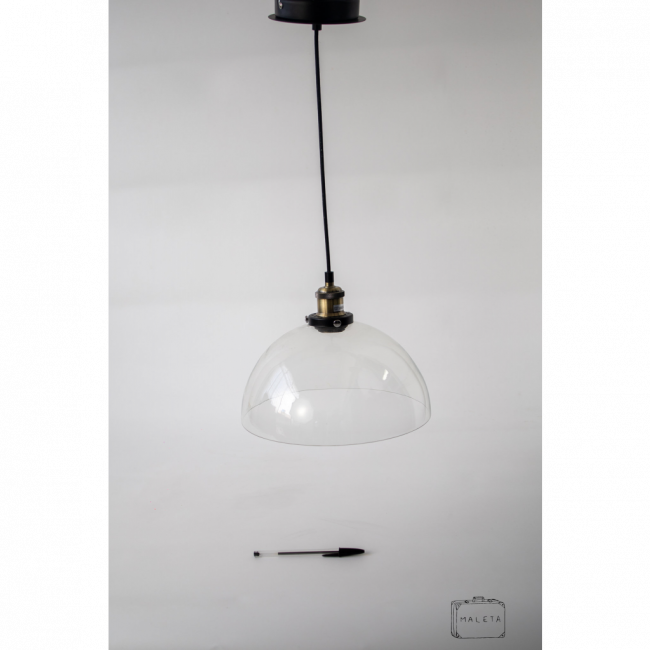 LUMINÁRIA PENDENTE VIDRO TRANSPARENTE