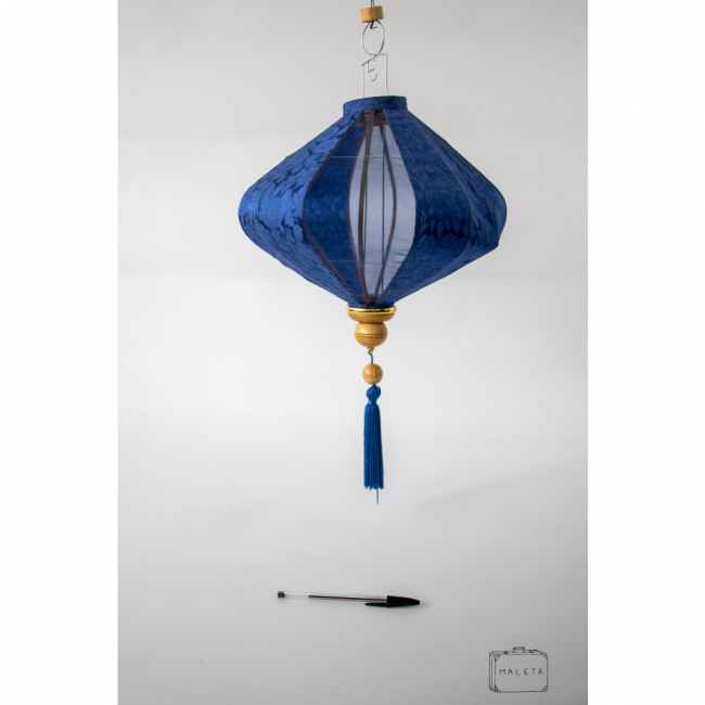 LUMINÁRIA PENDENTE JAPONESA AZUL