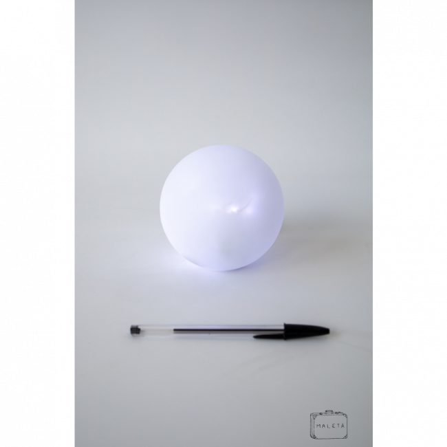 LUMINÁRIA DE MESA BOLINHA JATEADA SEM FIO