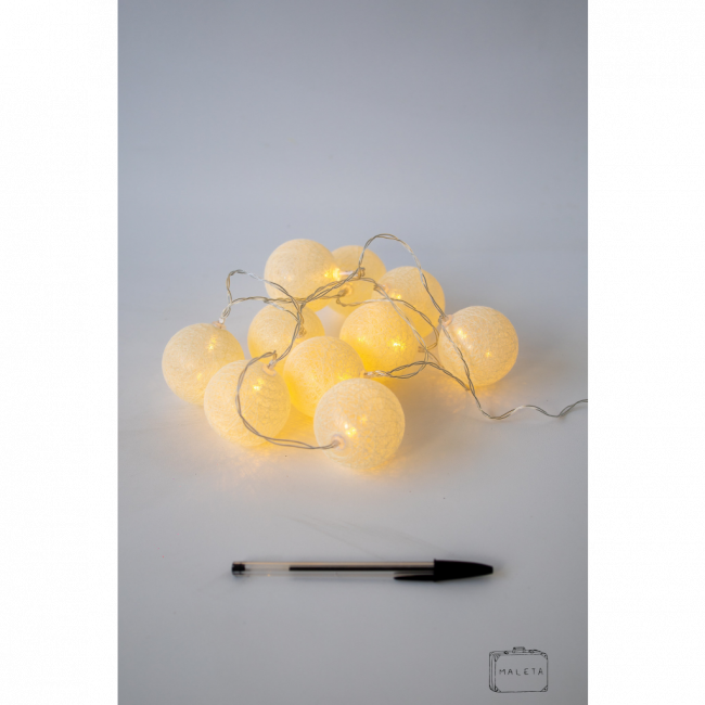 GARLAND LIGHT - IVORY MÉDIA - 2 PILHAS AA