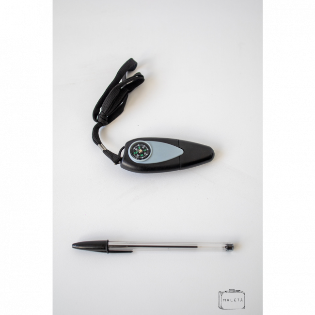 BÚSSOLA COM CORDÃO PRETO