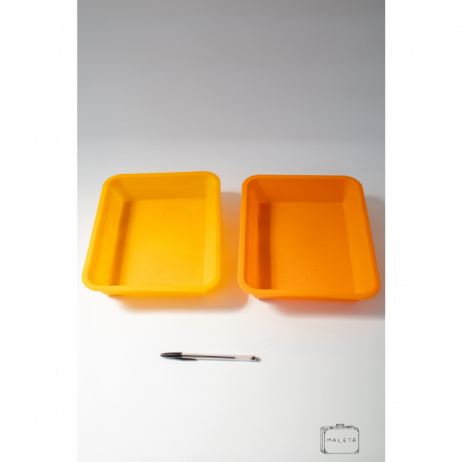 BANDEJA ORGANIZADORA SEM TAMPA (LARANJA E AMARELA)