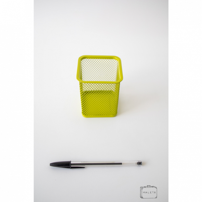 PORTA-CANETA ARAMADO VERDE LIMÃO