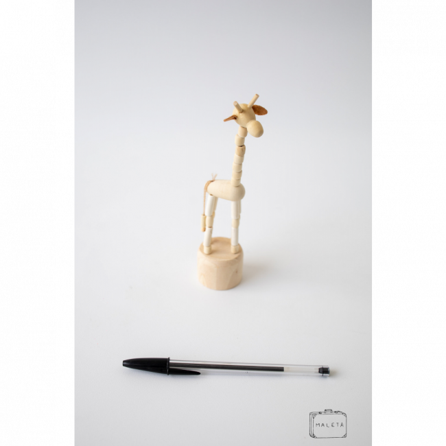 GIRAFA MADEIRA - DECORAÇÃO