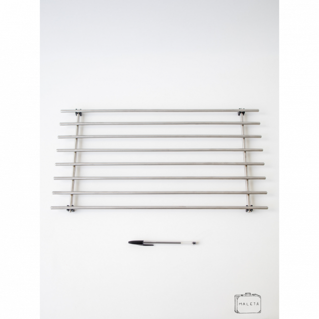 SUPORTE DE PANELA INOX ESCOVADO - EUROPEU
