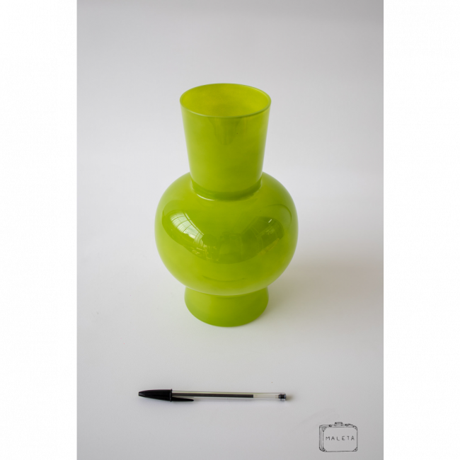 VASO VIDRO VERDE LIMÃO